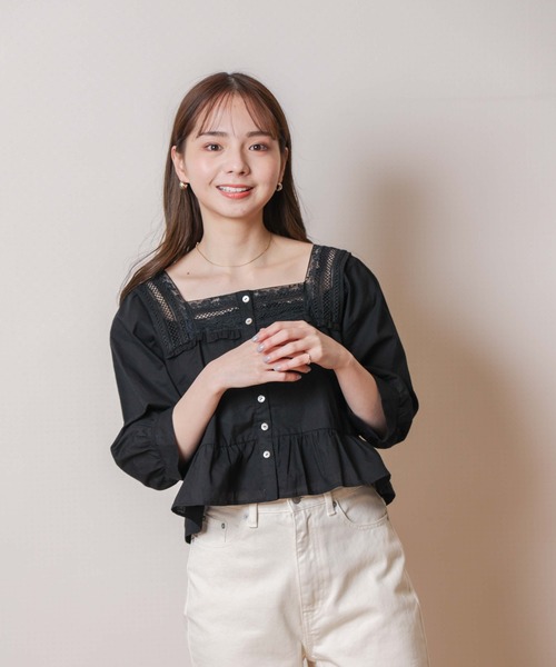 flower（フラワー）の「マチュアレースブラウス（シャツ/ブラウス・レディース・ホワイト/ブラック・FREE）」の16枚目の写真