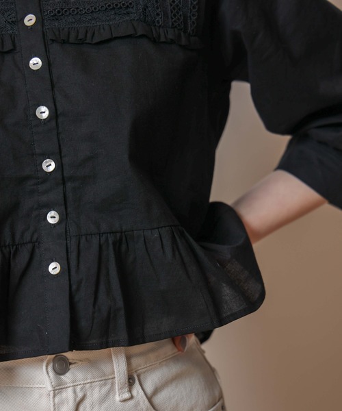 flower（フラワー）の「マチュアレースブラウス（シャツ/ブラウス・レディース・ホワイト/ブラック・FREE）」の19枚目の写真