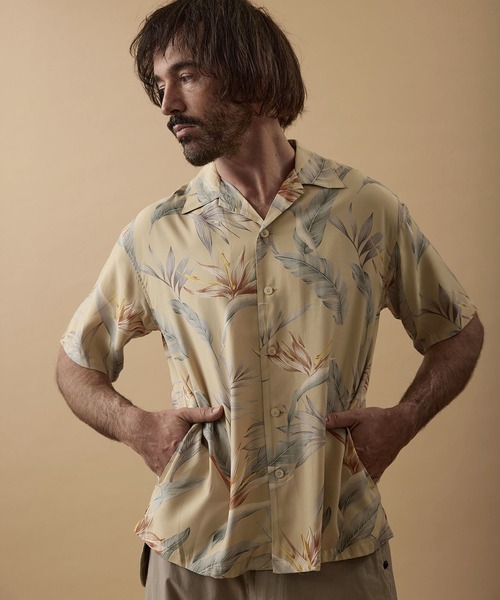 GORDON MILLER(ゴードンミラー)の「GORDON MILLER(ゴードンミラー)サイドポケットアロハシャツ(シャツ/ブラウス・メンズ・ブルー/マスタード・M/L)」の15枚目の写真
