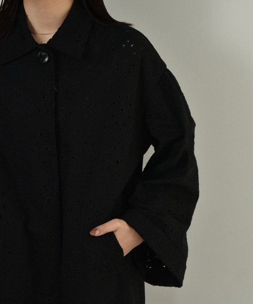 I_am（アイアム）の「cutwork lace coat（その他アウター・レディース・ブラック/クリーム/ベージュ系・FREE）」の13枚目の写真