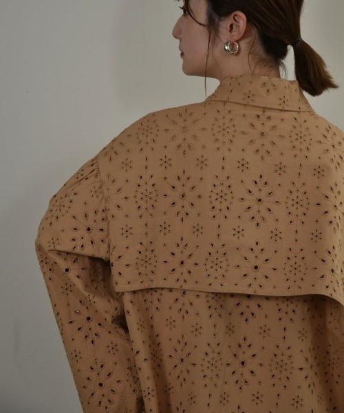 I_am（アイアム）の「cutwork lace coat（その他アウター・レディース・ブラック/クリーム/ベージュ系・FREE）」の12枚目の写真