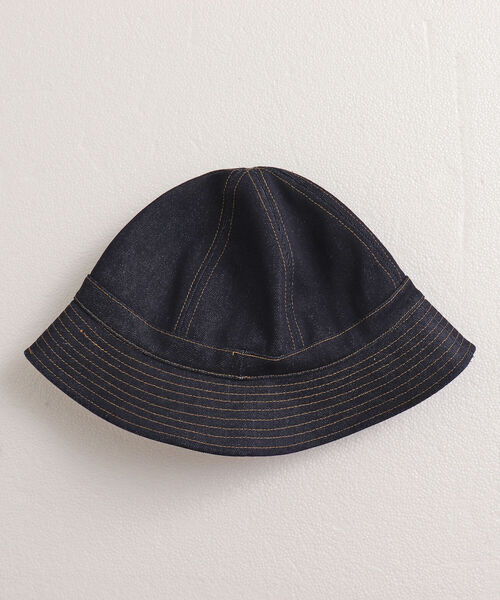 GLOSTER(グロスター)の「【GLOSTER/グロスター】DENIM METRO HAT デニムメトロハット(ハット・メンズ・ブラック/インディゴブルー・FREE)」の1枚目の写真