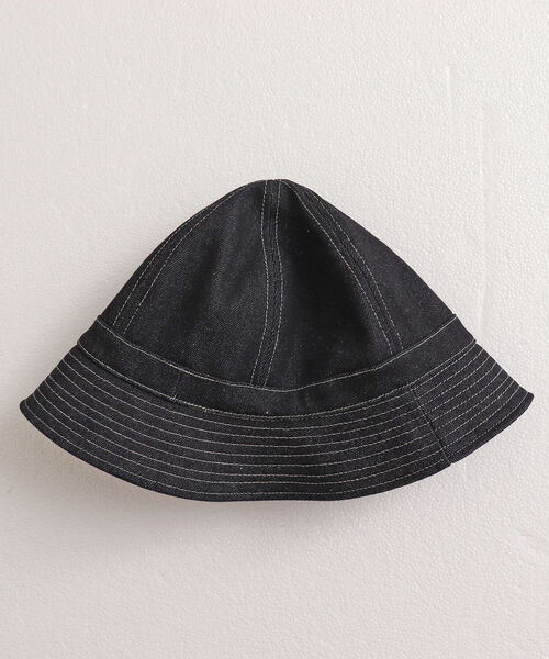 GLOSTER(グロスター)の「【GLOSTER/グロスター】DENIM METRO HAT デニムメトロハット(ハット・メンズ・ブラック/インディゴブルー・FREE)」の10枚目の写真