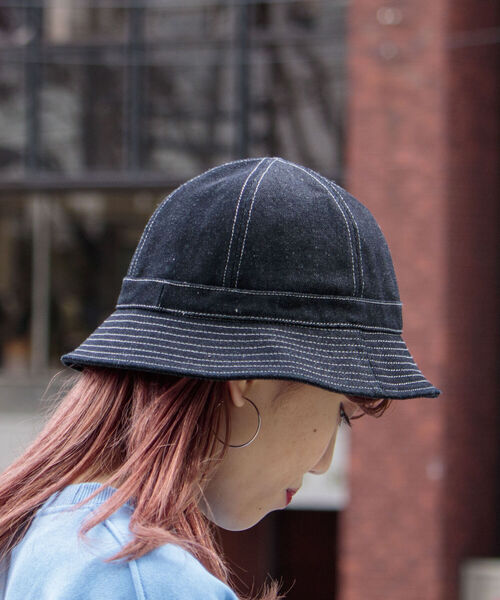 GLOSTER(グロスター)の「【GLOSTER/グロスター】DENIM METRO HAT デニムメトロハット(ハット・メンズ・ブラック/インディゴブルー・FREE)」の20枚目の写真