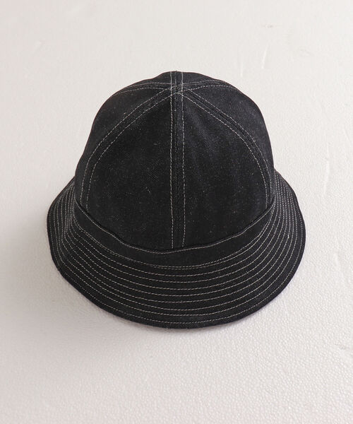 GLOSTER(グロスター)の「【GLOSTER/グロスター】DENIM METRO HAT デニムメトロハット(ハット・メンズ・ブラック/インディゴブルー・FREE)」の22枚目の写真