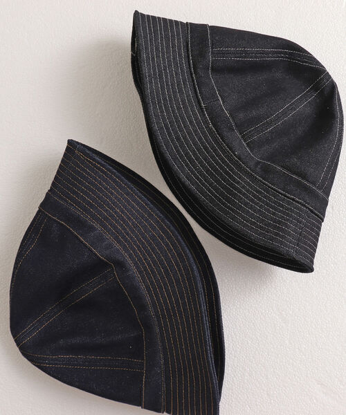 GLOSTER(グロスター)の「【GLOSTER/グロスター】DENIM METRO HAT デニムメトロハット(ハット・メンズ・ブラック/インディゴブルー・FREE)」の13枚目の写真