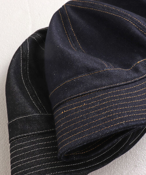 GLOSTER(グロスター)の「【GLOSTER/グロスター】DENIM METRO HAT デニムメトロハット(ハット・メンズ・ブラック/インディゴブルー・FREE)」の9枚目の写真