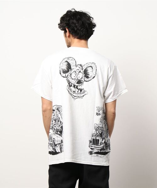 RAT FINK（ラットフィンク）の「【RAT FINK】(UN)RAT FINK S/S TEE（Tシャツ/カットソー・メンズ・ホワイト/ブラック・LARGE/X-LARGE/MEDIUM）」の4枚目の写真