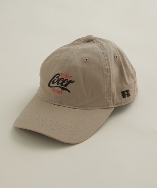 INFIELDER DESIGN（インフィールダーデザイン）の「INFIELDER DESIGN×RUSSELL ATHLETIC/BEER CAP（キャップ・メンズ・ワインレッド/ホワイト/ブラック/ベージュ・FREE）」の4枚目の写真