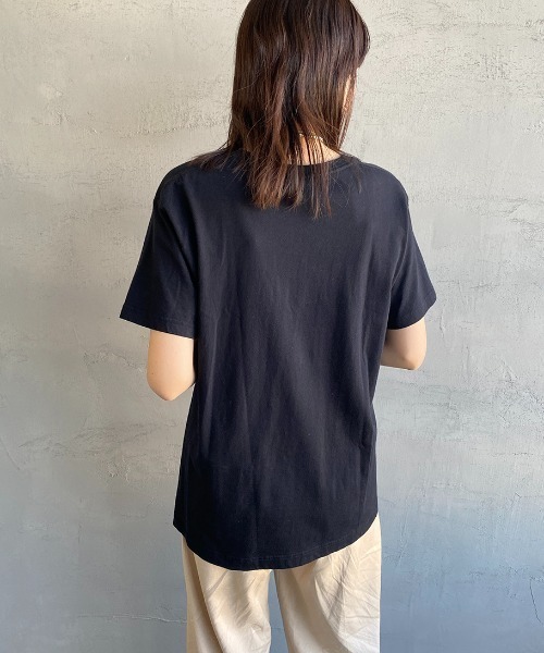 HANES（ヘインズ）の「[HANES/ヘインズ] 2P ジャパンフィット クルーネックパックTシャツ（Tシャツ/カットソー・レディース・ホワイト×ブラック・M/S）」の20枚目の写真