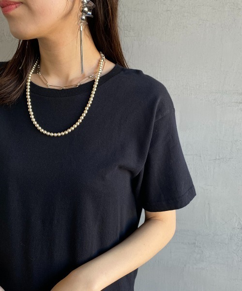 HANES（ヘインズ）の「[HANES/ヘインズ] 2P ジャパンフィット クルーネックパックTシャツ（Tシャツ/カットソー・レディース・ホワイト×ブラック・M/S）」の18枚目の写真