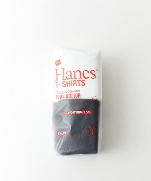 HANES（ヘインズ）の「[HANES/ヘインズ] 2P ジャパンフィット クルーネックパックTシャツ（Tシャツ/カットソー・レディース・ホワイト×ブラック・M/S）」の16枚目の写真