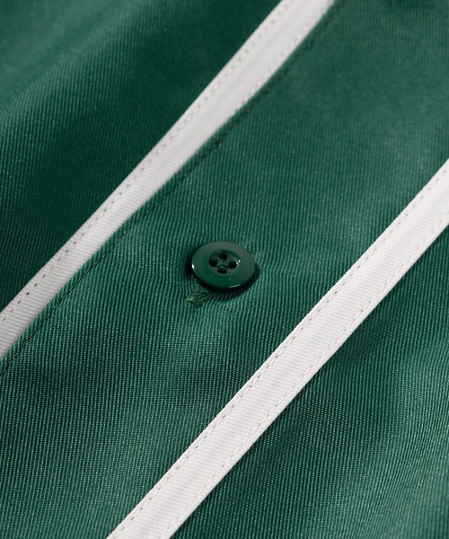 BEN DAVIS（ベンデイビス）の「【BEN DAVIS/ベンデイビス】 スタジアムロゴワッペン ナンバリング刺繍 ベースボールシャツ/半袖シャツ（シャツ/ブラウス・メンズ・ホワイト/ブラック/グリーン/ストライプ・M/L/XL）」の20枚目の写真