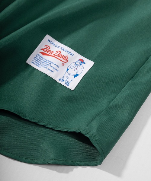 BEN DAVIS（ベンデイビス）の「【BEN DAVIS/ベンデイビス】 スタジアムロゴワッペン ナンバリング刺繍 ベースボールシャツ/半袖シャツ（シャツ/ブラウス・メンズ・ホワイト/ブラック/グリーン/ストライプ・M/L/XL）」の21枚目の写真
