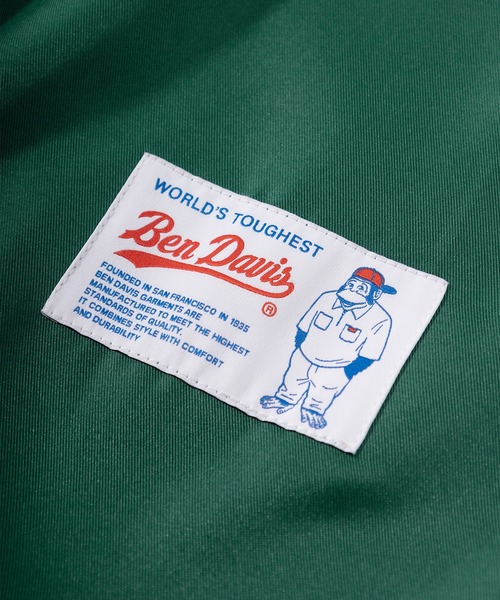 BEN DAVIS（ベンデイビス）の「【BEN DAVIS/ベンデイビス】 スタジアムロゴワッペン ナンバリング刺繍 ベースボールシャツ/半袖シャツ（シャツ/ブラウス・メンズ・ホワイト/ブラック/グリーン/ストライプ・M/L/XL）」の22枚目の写真
