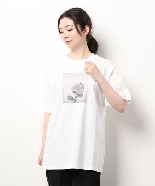 LOWRYS FARM（ローリーズファーム）の「フォトプリントＴシャツ　273249（Tシャツ/カットソー・レディース・ホワイト/グレー/ホワイト系その他2・FREE）」の12枚目の写真
