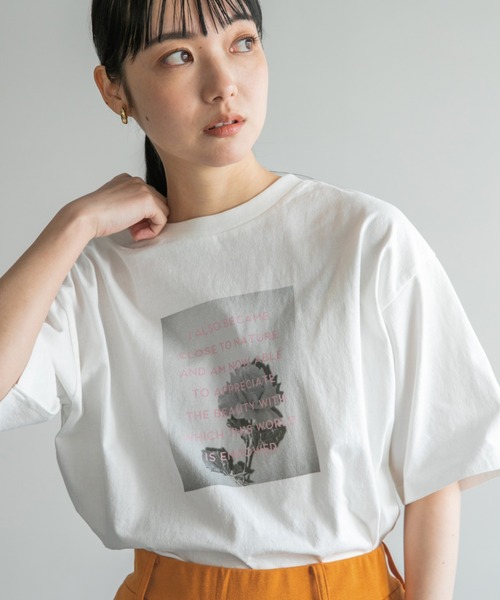 LOWRYS FARM（ローリーズファーム）の「フォトプリントＴシャツ　273249（Tシャツ/カットソー・レディース・ホワイト/グレー/ホワイト系その他2・FREE）」の5枚目の写真