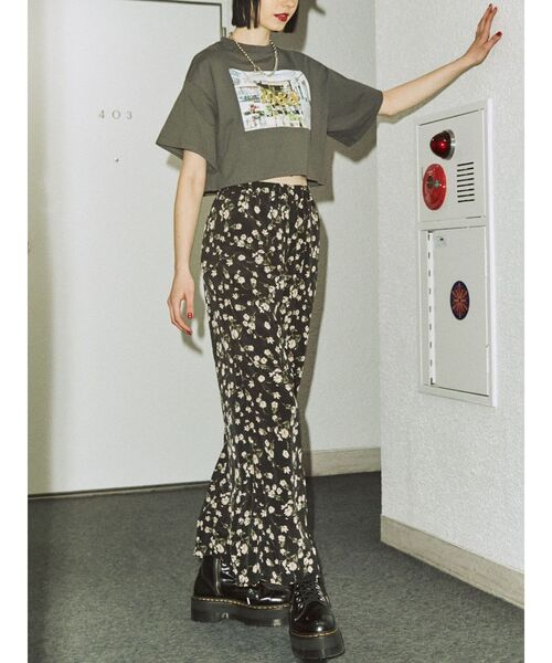 jouetie（ジュエティ）の「パターンリラックスパンツ（その他パンツ・レディース・ブラック/その他1/ブルー/アイボリー・MEDIUM）」の6枚目の写真