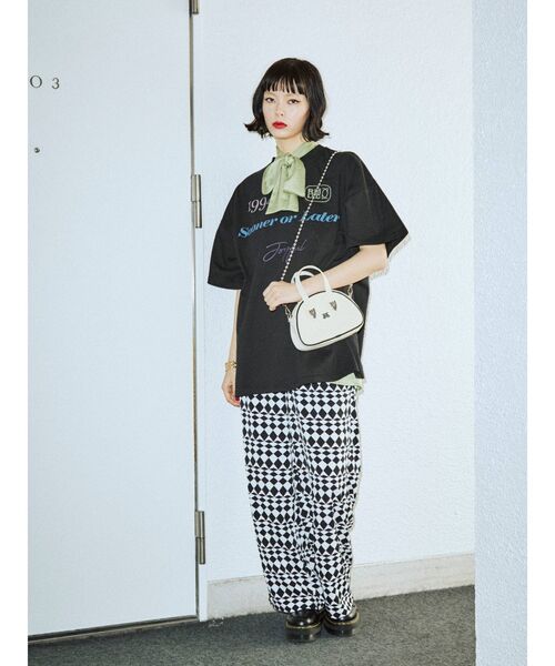 jouetie（ジュエティ）の「パターンリラックスパンツ（その他パンツ・レディース・ブラック/その他1/ブルー/アイボリー・MEDIUM）」の8枚目の写真