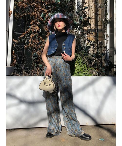 jouetie（ジュエティ）の「パターンリラックスパンツ（その他パンツ・レディース・ブラック/その他1/ブルー/アイボリー・MEDIUM）」の16枚目の写真