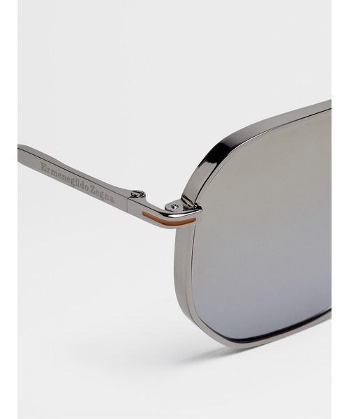 ZEGNA(ゼニア)の「ダークルテニウム メタル パントス サングラス(サングラス・メンズ・ブラウン・ONESIZE)」の2枚目の写真