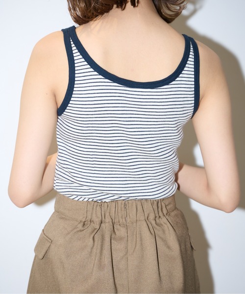 FREE'S MART（フリーズマート）の「Miller / ミラー　キャミタンクトップ（タンクトップ・レディース・オレンジ/ホワイト系その他/ブルー系その他・FREE）」の18枚目の写真