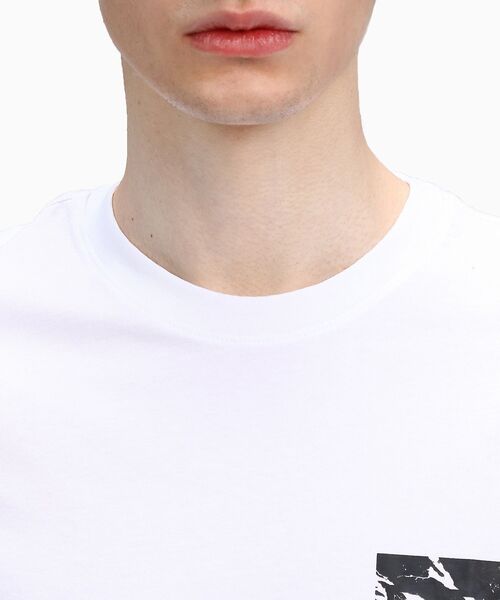 Calvin Klein(カルバン・クライン)の「チェスト フォト プリント Tシャツ(Tシャツ/カットソー・メンズ・ホワイト/ブラック・S/M/L/XL)」の15枚目の写真