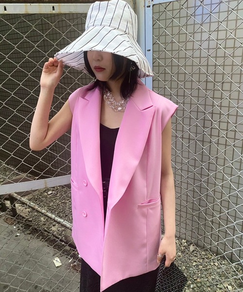 Narcissus(ナルシス)の「【SINN】Narcissusオリジナル セットアップ(ワンピース・レディース・ホワイト/ブラック/ピンク・FREE)」の21枚目の写真