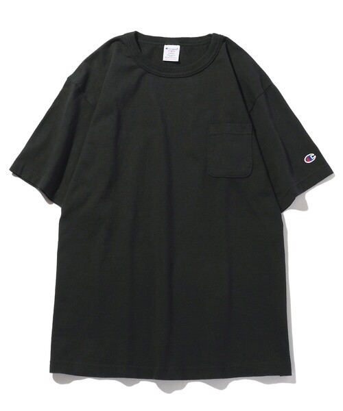 Champion(チャンピオン)の「Champion/チャンピオン T1011/ティーテンイレブン ショートスリーブTシャツ(Tシャツ/カットソー・メンズ・ネイビー/ブラック/グレー/ホワイト・MEDIUM/LARGE)」の2枚目の写真