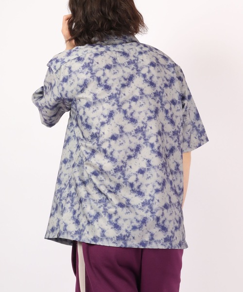 ROOT THREE（ルートスリー）の「ROOT THREE とろみ ストレッチ 総柄プリント 開襟半袖シャツ（シャツ/ブラウス・メンズ・その他/その他1/その他2/その他3/ストライプ・M/LL/L）」の10枚目の写真