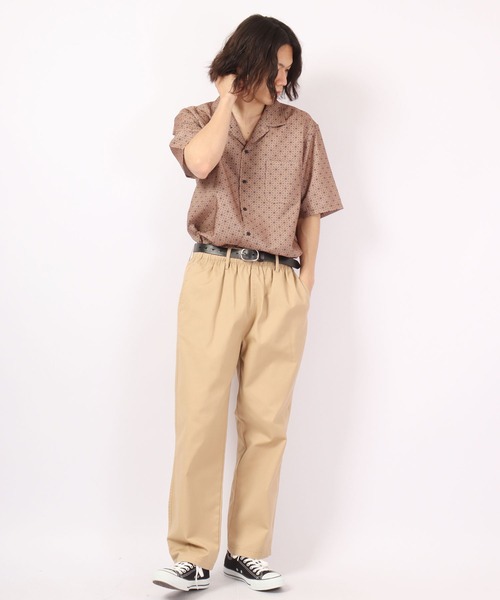 ROOT THREE（ルートスリー）の「ROOT THREE とろみ ストレッチ 総柄プリント 開襟半袖シャツ（シャツ/ブラウス・メンズ・その他/その他1/その他2/その他3/ストライプ・M/LL/L）」の15枚目の写真