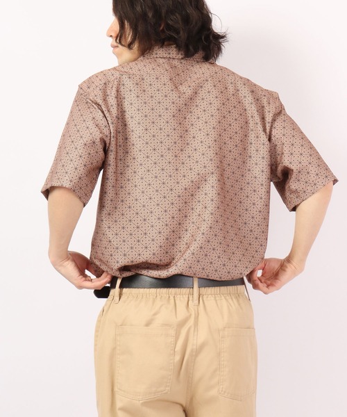 ROOT THREE（ルートスリー）の「ROOT THREE とろみ ストレッチ 総柄プリント 開襟半袖シャツ（シャツ/ブラウス・メンズ・その他/その他1/その他2/その他3/ストライプ・M/LL/L）」の14枚目の写真