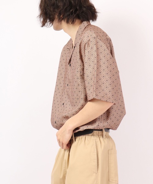 ROOT THREE（ルートスリー）の「ROOT THREE とろみ ストレッチ 総柄プリント 開襟半袖シャツ（シャツ/ブラウス・メンズ・その他/その他1/その他2/その他3/ストライプ・M/LL/L）」の13枚目の写真