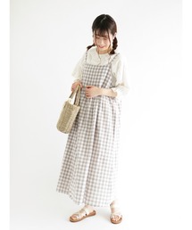 Samansa Mos2 | ギンガムチェックキャミワンピース(ワンピース)