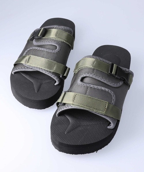 Right-on（ライトオン）の「２テープサンダル（サンダル・メンズ・カーキブラウン/ブラック・L/M）」の2枚目の写真