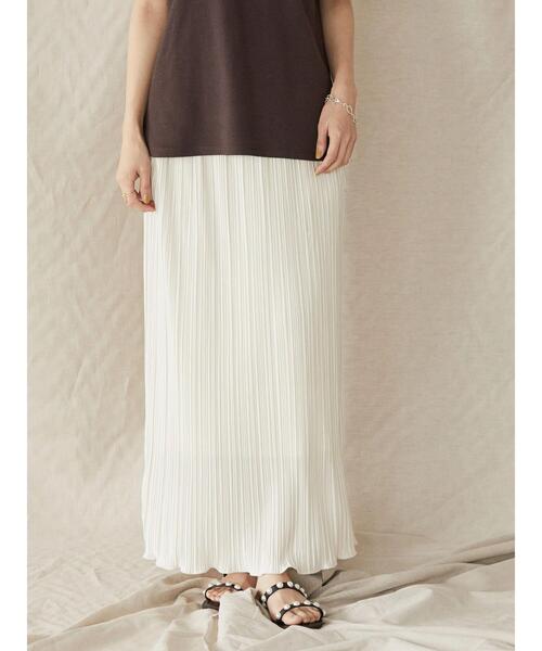 AMERICAN HOLIC（アメリカンホリック）の「カットプリーツタイトスカート（スカート・レディース・ブラック/ブルー/ライトグリーン/グレイッシュベージュ・S/M/L）」の13枚目の写真