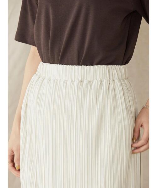 AMERICAN HOLIC（アメリカンホリック）の「カットプリーツタイトスカート（スカート・レディース・ブラック/ブルー/ライトグリーン/グレイッシュベージュ・S/M/L）」の15枚目の写真