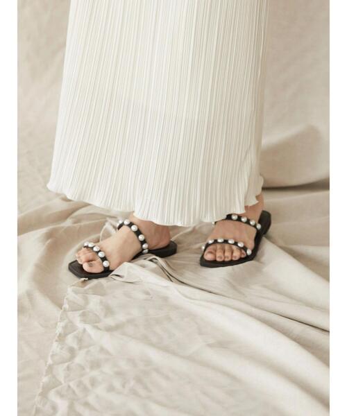 AMERICAN HOLIC（アメリカンホリック）の「カットプリーツタイトスカート（スカート・レディース・ブラック/ブルー/ライトグリーン/グレイッシュベージュ・S/M/L）」の17枚目の写真