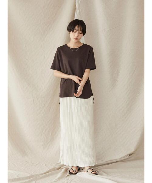 AMERICAN HOLIC（アメリカンホリック）の「カットプリーツタイトスカート（スカート・レディース・ブラック/ブルー/ライトグリーン/グレイッシュベージュ・S/M/L）」の18枚目の写真