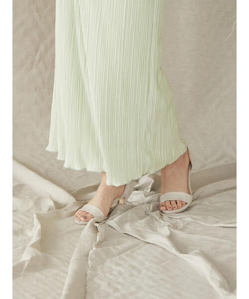 AMERICAN HOLIC（アメリカンホリック）の「カットプリーツタイトスカート（スカート・レディース・ブラック/ブルー/ライトグリーン/グレイッシュベージュ・S/M/L）」の22枚目の写真