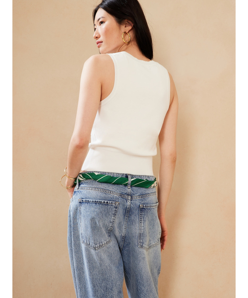 Banana Republic（バナナリパブリック）の「スクープ セータータンクトップ（ニット/セーター・レディース・ホワイト/ブラック/ベージュ・S/M/XS/L）」の4枚目の写真