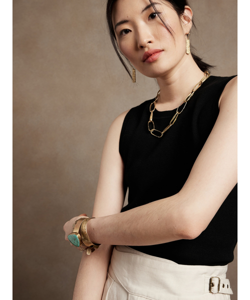 Banana Republic（バナナリパブリック）の「スクープ セータータンクトップ（ニット/セーター・レディース・ホワイト/ブラック/ベージュ・S/M/XS/L）」の3枚目の写真