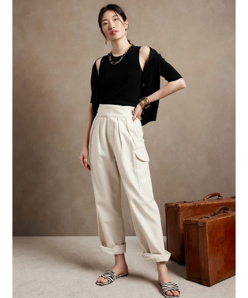 Banana Republic（バナナリパブリック）の「スクープ セータータンクトップ（ニット/セーター・レディース・ホワイト/ブラック/ベージュ・S/M/XS/L）」の9枚目の写真