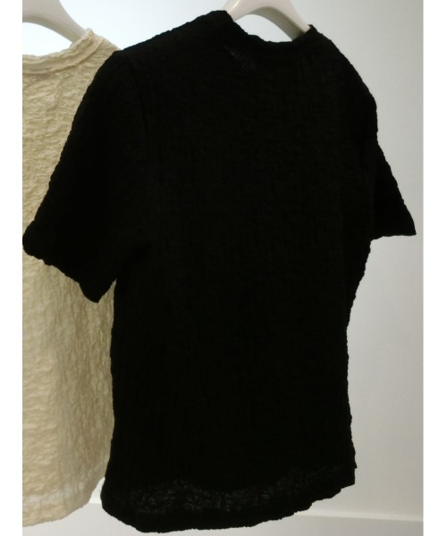 ulu（ウル）の「Compact Jacquard tops（Tシャツ/カットソー・レディース・ブラック/ホワイト・FREE）」の13枚目の写真