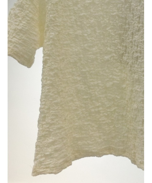 ulu（ウル）の「Compact Jacquard tops（Tシャツ/カットソー・レディース・ブラック/ホワイト・FREE）」の4枚目の写真