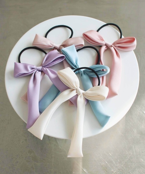 Rora（ローラ）の「ちゅきちゅき リボン ヘアゴム (8color)（ヘアゴム