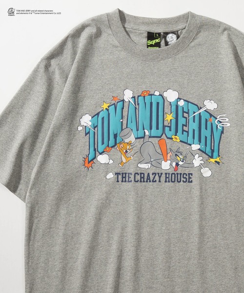 セール Tom Jerry トムとジェリー クレイジーハウスイラスト プリント半袖tシャツ ビッグシルエット アーチロゴ Tシャツ カットソー Tom Jerry トムアンドジェリー のファッション通販 Zozotown セール Tom Jerry トムとジェリー クレイジーハウスイラスト プリント半袖tシャツ ビッグシルエット アーチロゴ Tシャツ カットソー Tom Jerry トムアンドジェリー のファッション通販 Zozotown