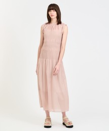 ESTNATION エストネーション　ロングワンピース　オーガンジー ESTNATION / オーガンジーワンピース｜ESTNATION ONLINE STORE