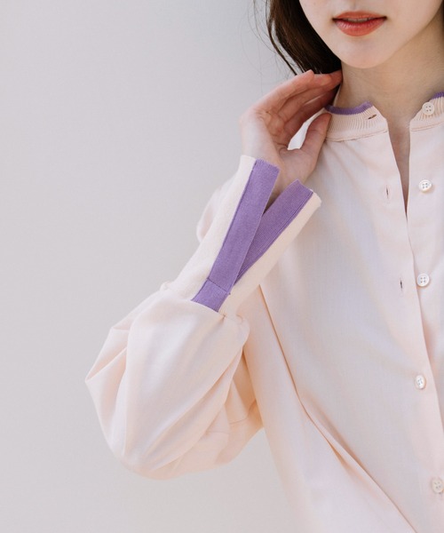 Munich(ミューニック)の「セルロースコットンドレープローンリブブラウス(シャツ/ブラウス・レディース・ホワイト/ブラック/ピンク・FREE)」の12枚目の写真