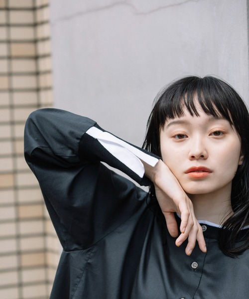 Munich(ミューニック)の「セルロースコットンドレープローンリブブラウス(シャツ/ブラウス・レディース・ホワイト/ブラック/ピンク・FREE)」の22枚目の写真